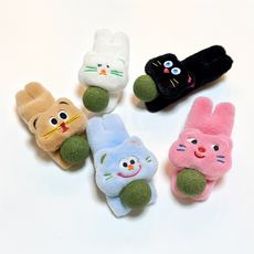 MAAH 貓咪貓薄荷球娃娃玩具5件組 CB-44, 混合色, 1套