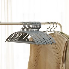 KAZT 圓弧型防滑衣架, 灰色, 30個