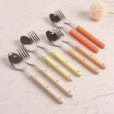 티니블랑 레브 4인 양식 디너 커트러리 세트, 라이트컬러, 1세트, 디너스푼 4p + 디너포크 4p