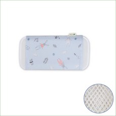 HINOKI ART 孩童印花3D網狀棉枕頭, Hare blue