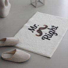 시나앤소모 그남자 그여자 극세사 발매트, 미스터