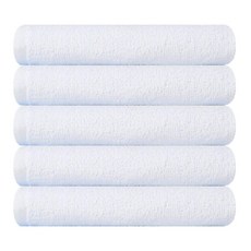 Songwol 松月 日常34洗臉毛巾 75克 20支棉紗, 5個, 白色