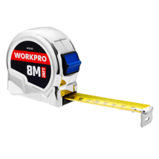 WORKPRO 鍍鉻捲尺 6/24 8m x 25mm WP261012, 1個