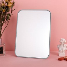 粉彩長方形可折疊便攜桌鏡, 淺藍色