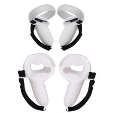 DAEHAN Oculus Quest 2 Beatsaber矽膠套手套式遊戲搖桿帶 白色, OQ-005, 1組