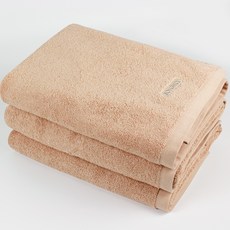 송월타월 컴포트 그라운드 바스타올 450g 30수 면사, 베이지, 3개