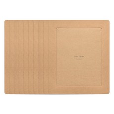 Monolike 素色紙相框 10入, 牛皮紙色, 10個