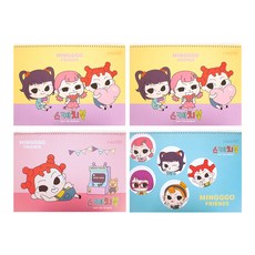 STUDIO EIGHT Mingggo Friends素描本4件組 隨機出貨, 8開, 22張
