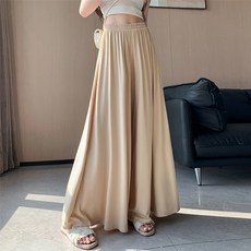 루나걸 여성용 러빗 밴딩 와이드 팬츠