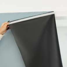 Him Room 便利免打孔窗簾, 魔鬼氈 天空藍