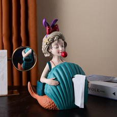 JCP 泡泡美人魚面紙盒架, 綠色