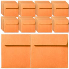 2Youngdesign 迷你卡片信封袋, 橘色, 50入