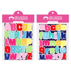 Uniart 字母大小寫不織布, 1個, 混色