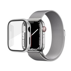 스페이스쉴드 2IN1 스마트워치 메탈 밴드 + 올인원 케이스 세트, 실버, 1개