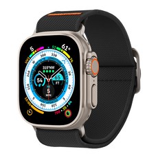 Spigen Lite Fit Ultra Apple Watch 錶帶, 黑色, 1個