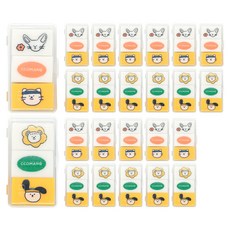 Pinkfoot Ccomang盒裝橡皮擦組2款 各5入, 橘色+綠色, 1組