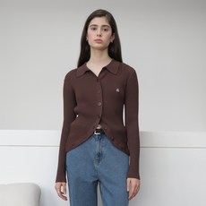 JUCY JUDY 女款羅紋圓領開襟衫 JZKT624B