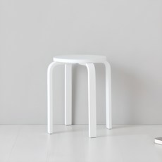 MARKET B OLIVER 樺木椅凳, 1個, 全白