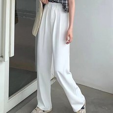 女款今日簡約雙褶西裝褲