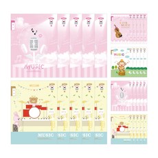 PENPIA 600個基本音符1-6女孩音樂, 隨機發貨, 30個