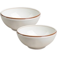 Syracuse CHINA 楓拉麵碗 18.5公分, 2個, 線棕色