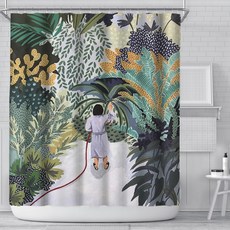 北歐簡約浴室浴簾 L61 款 3 180 x 150 cm, 1個