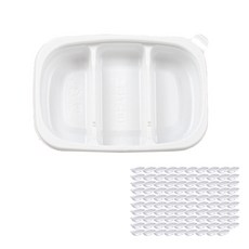 포장대장 일회용 3칸 반찬용기 716호, 1개입, 100개