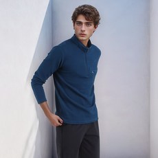 男性彈性高領高爾夫T恤 NILB402