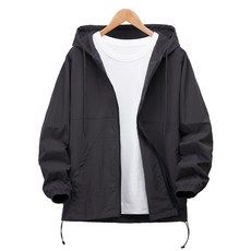 UNTAPPED 男女通用 寬鬆版型 Anorak 全拉鍊防風連帽夾克