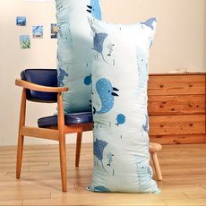 EmBrace 英柏絲 100%萊賽爾纖維 JIS抗菌長抱枕, 鯨魚海洋