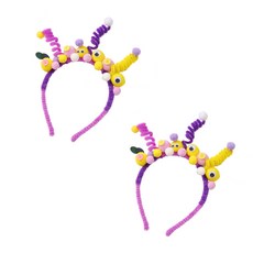 MA 彩色趣味彈簧髮帶, 2個, TYPE 4