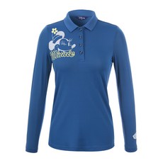 두리컬렉션 여성용 봄 미니 카라 긴팔 티셔츠 DL1LTS007