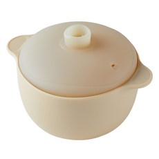 Jam Muk 矽膠配料副食品蒸鍋 800ml, 米色, 1個, 單品