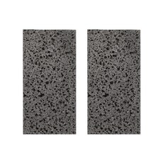 DAEHAN 擺飾專用石製托盤cos-35l 2入, 黑色