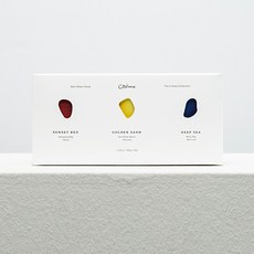 奶油海玻璃皂紅+黃+藍套組B, 1組