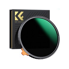 K&F CONCEPT NANO-X 黑柔焦 1/4 + 可變 ND2-ND400 二合一鏡頭濾鏡 8K AGC Glass 58mm, 單一商品