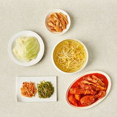 식탁위의사계 가정식 한상차림 3-4인분 2.65kg 국1 + 요리1 + 반찬4p 세트, 1세트