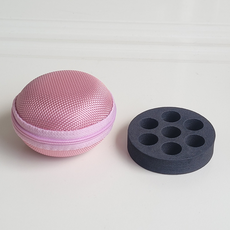 미소로운 아로마테라피 휴대용 에센셜 오일 가방, 핑크, 2개