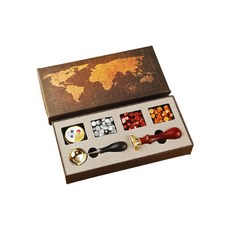 復古風封蠟 + 印章組, 金色, 1套