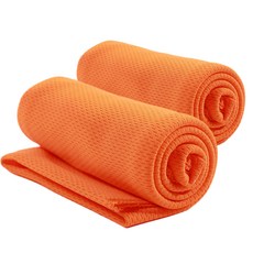 나야스타일 홈트레이닝 요가 쿨링 타올 2p, 오렌지(YGYP-71-8), 2개