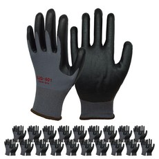 SJG NBR Clovergrip 塗層手套 雙手 L SJG-601, 單一顏色, 20套