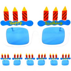 PARTYHAE 生日蠟燭眼鏡, 白色, 4個