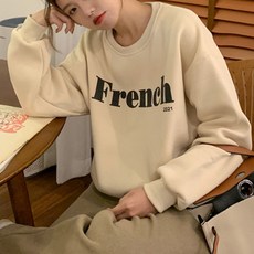 PEONIST 法式圓領刷毛保暖大學T