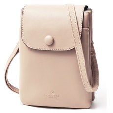 MARCO POLO 素色迷你斜背手機包 MP3492, 淺米色