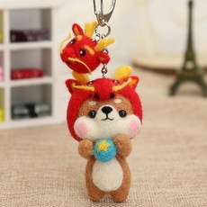 Healingcare 羊毛氈針氈DIY套組, 1套, 05 龍