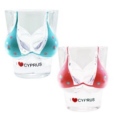 MEO 圓點比基尼燒酒杯 2入組, 1組, 藍色/紅色