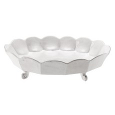 VBC CASA Incanto 扇貝足高腳上菜碗 50 x 38 cm, 白色, 1個