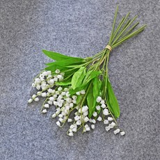 소유공간 조화 은방울꽃 꽃다발, 화이트, 1개