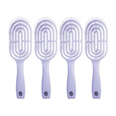 小麥購物 馬卡龍簍空梳 Y106 43g, 4個, 丁香紫