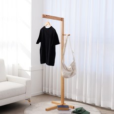 아이코닉하우스 플레인 원목 스칸디 행거, 내추럴